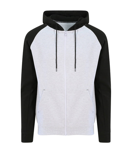Zipped Baseball Hoodie - JUST HOODS JH063