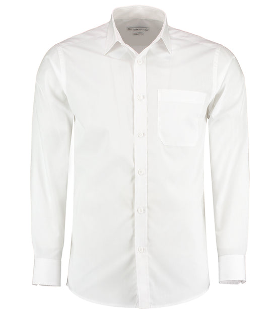 Long Sleeve Tailored Poplin Shirt - KUSTOM KIT K142