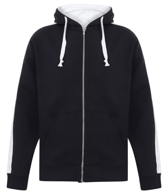 Contrast Zip Hooded Sweatshirt - FINDEN-HALES LV330