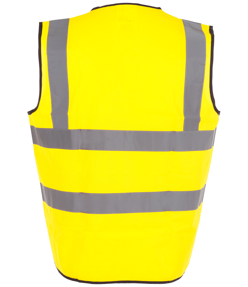 Uneek - Long Sleeve Hi-Vis Safety Waist Coat / Vest
